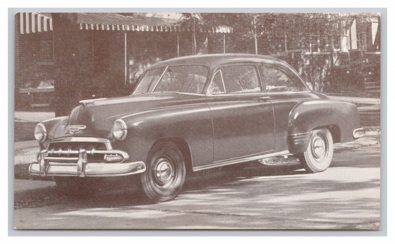 Postcard 1952 CHEVROLET Styleline Special 2-Door Sedan Dealer Advertising Card