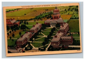 Vintage 1940's Postcard Aerial View Quadrangle University of Rochester New York