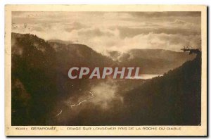 Old Postcard Gerardmer Storm on Longmer taken Roche Devil