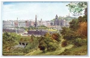 1955 View Of Edinburgh From The Castle USS Wisconsin Sailor Mail Posted Postcard