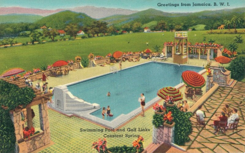 Jamaica B.W.I. Swimming Pool and Golf Links Constant Spring 05.00