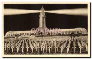 Postcard Old National Cemetery Douaumont Night Effect Army
