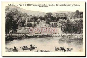 Postcard Old Saint Cloud Park Before the French Revolution La Grande Cascade ...