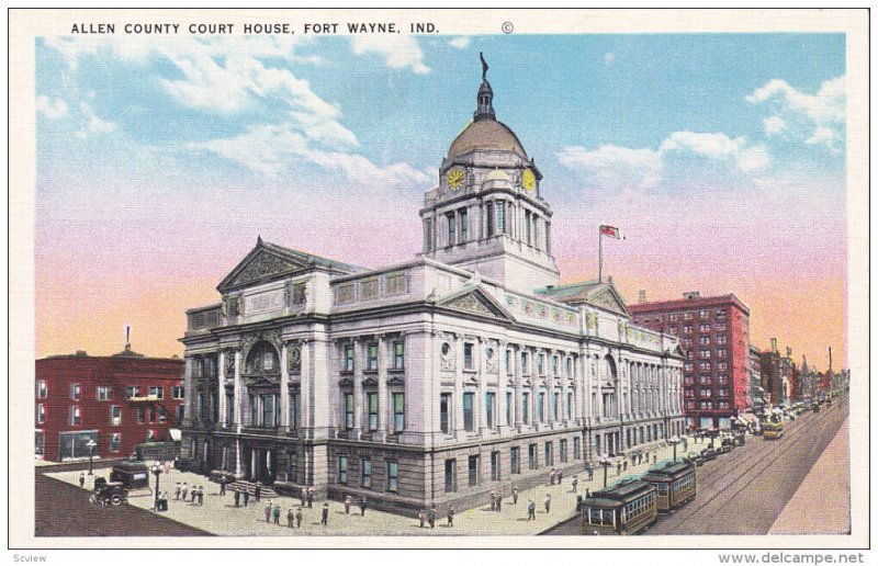 Court House , FORT WAYNE , Indiana , 30-40s