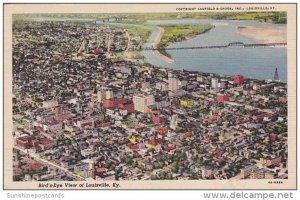 Birds Eye View Of Louisville Kentucky 1949