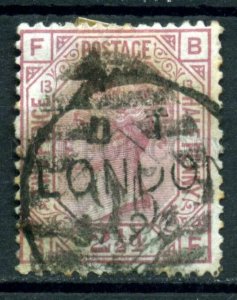 509592 Great Britain 1876 year Queen Victoria 21/2p used