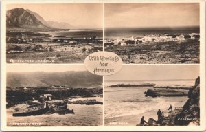 South Africa Greetings From Hermanus Vintage RPPC 09.11