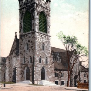 c1900s UDB Pawtucket, R.I St. Pauls Church Poly Chrome PC Rhode Island News A208