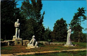 Shepherd of the Hills Monuments near Branson MO Postcard PC125