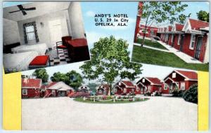 SUMMIT, Alabama  AL  Roadside  SAXON'S FAMOUS CANDIES Cafe 1950s Car Postcard