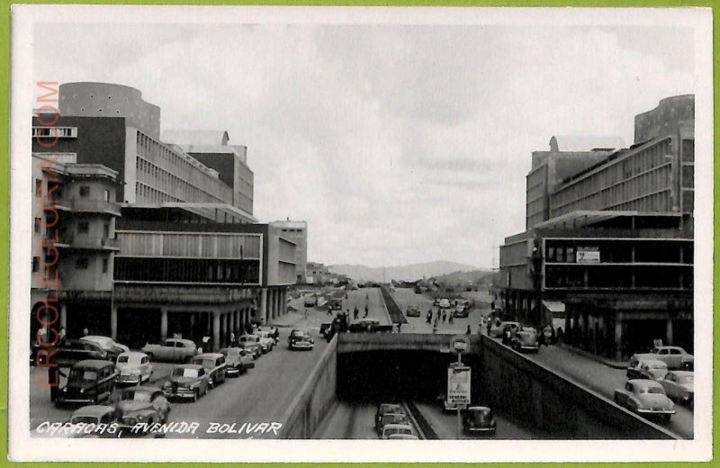 af2892 - VENEZUELA - VINTAGE POSTCARD - Caracas - Real Photo, Avenida Bolivar