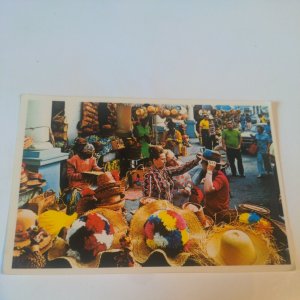 Real Photo Postcard Straw Markets In The Bahamas