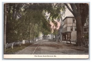 Elm Street View South Berwick Maine ME DB Postcard Y1