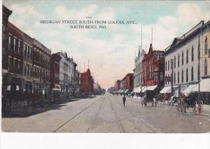 Indiana South Bend Michigan Street South From Colfax Avenue 1908