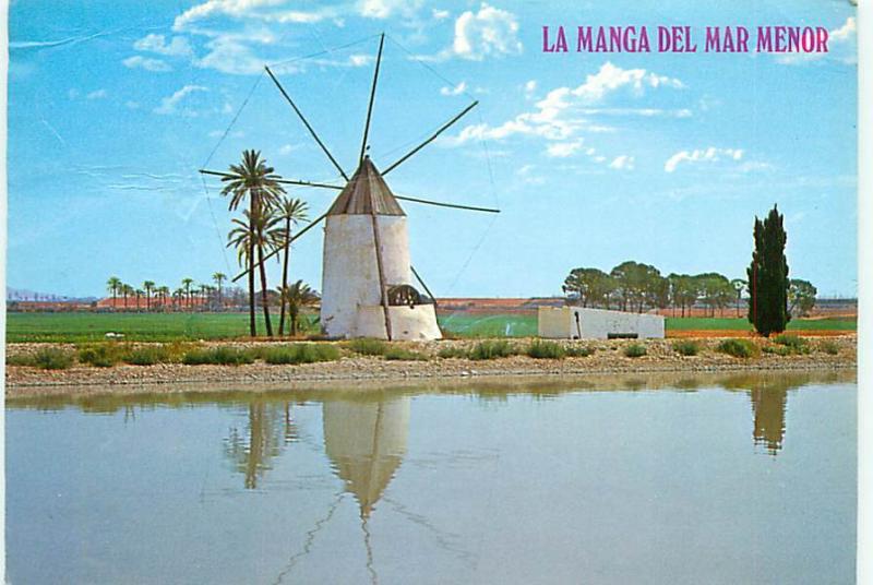 Old Vintage Postcards Windmill Manga Menor Spain # 2258A