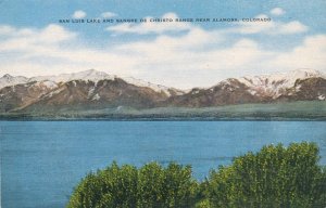 San Luis Lake and Sangre de Christo Range nearAlamosa CO, Colorado - Linen