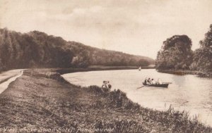 Boat Trips at the Swan Hotel Pangbourne Berkshire Antique Postcard