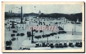 Old Postcard Paris Place Concorde Concorde Sonata