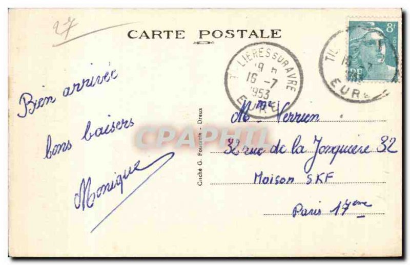 Rousset d & # 39Acon - La Riviere d & # 39Avre - Old Postcard