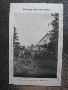 CAMP DURRELL PORTLAND MAINE AREA c1910 Postcard
