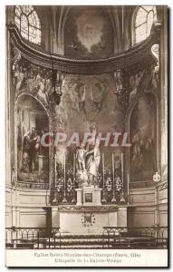 Old Postcard Paris Eglise Saint Nicolas des Champs Chapel of the Holy Virgin