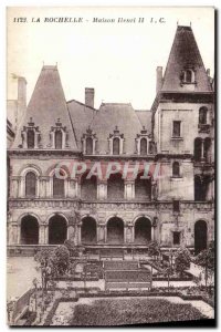 Old Postcard La Rochelle House Henry II