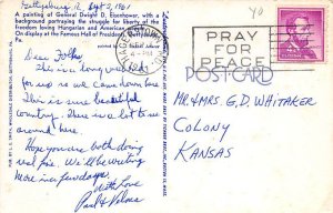 A painting of Gen. Dwight D Eisenhower