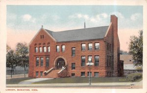 Library Muscatine IA USA Postcard