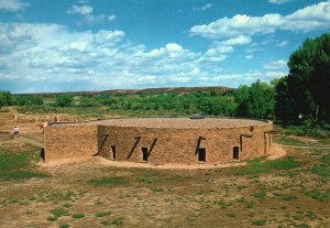 Postcard Exterior View Great Kiva Aztec Ruins National Monument Aztec New Mexico