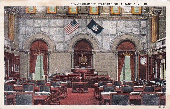 New York Albany Senate Chamber State Capitol 1928