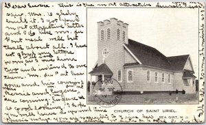 1904 Church Of Saint Uriel Sea Girt New Jersey NJ Antique Photo Posted Postcard