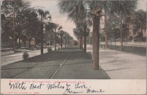 Postcard Main St Above Waterworks Jacksonville FL