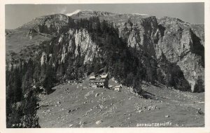 Mountaineering Austrian Alps Bayreuter Hutte cottage refuge hut panorama 1935