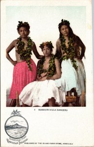 Postcard Hawaiian Hula Dancers Beautiful Women in Hawaii 