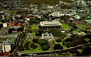 Hawaii Honolulu Aerial View Palace Square