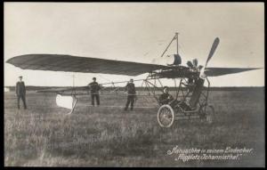 Germany Flugplatz Johannisthal Flight Pioneer Bruno Hanushcke Airplane  RP 64402