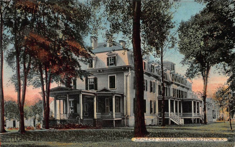 Sahlers Sanitarium, Kingston, N.Y., Early Postcard, Unused