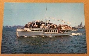 1963 USED POSTCARD - CRUISE BOAT SHEARWATER, LONG BEACH, CAL.