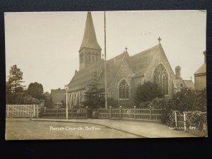 Surrey London Borough of SUTTON St Nicholas Church - Old RP Postcard by S&W 697