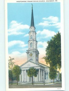 W-border CHURCH SCENE Savannah Georgia GA AD1230
