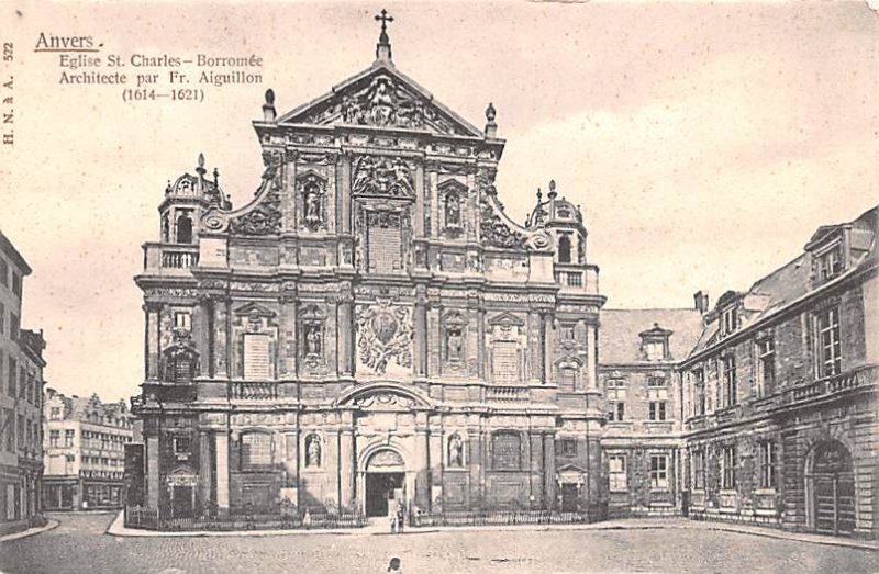 Eglise St Charles Anvers Belgium Writing on back 