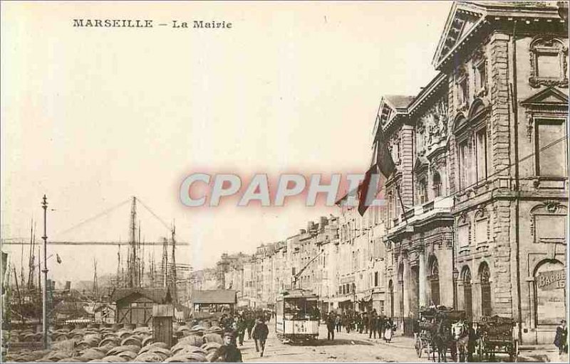 Old Postcard Marseille The Mayor Tram