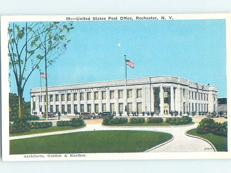 W-border POST OFFICE SCENE Rochester New York NY AF1053