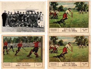 SPORTS SPORT HOCKEY, ICE-HOCKEY 21 Vintage Postcards & Trade Cards (L6101)