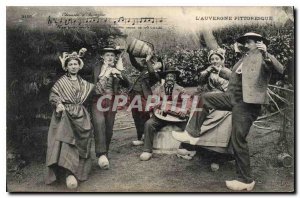 Old Postcard Folklore Auvergne Picturesque