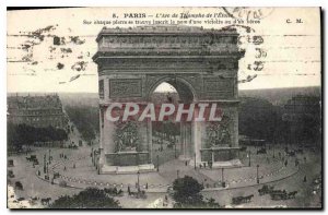 Old Postcard Paris Arc de Triomphe Etoile