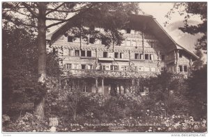 RP:Rossinière , Riviera-Pays-d'Enhaut , Vaud , Switzerland. PU-1918 : Pensio...