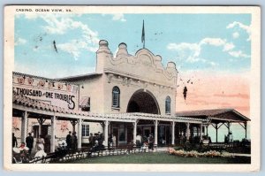 1920's CASINO OCEAN VIEW SUMMER RESORT VIRGINIA A THOUSAND AND ONE TROUBLES