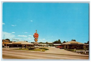 c1950's Greer Motel & Restaurant Cars Evansville Indiana IN Vintage Postcard