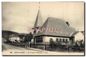 Old Postcard Gerardmer The Protestant church